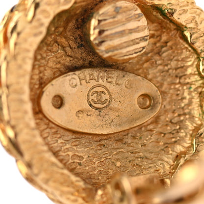 Chanel CC Clip On Earrings Gold 4 of 4