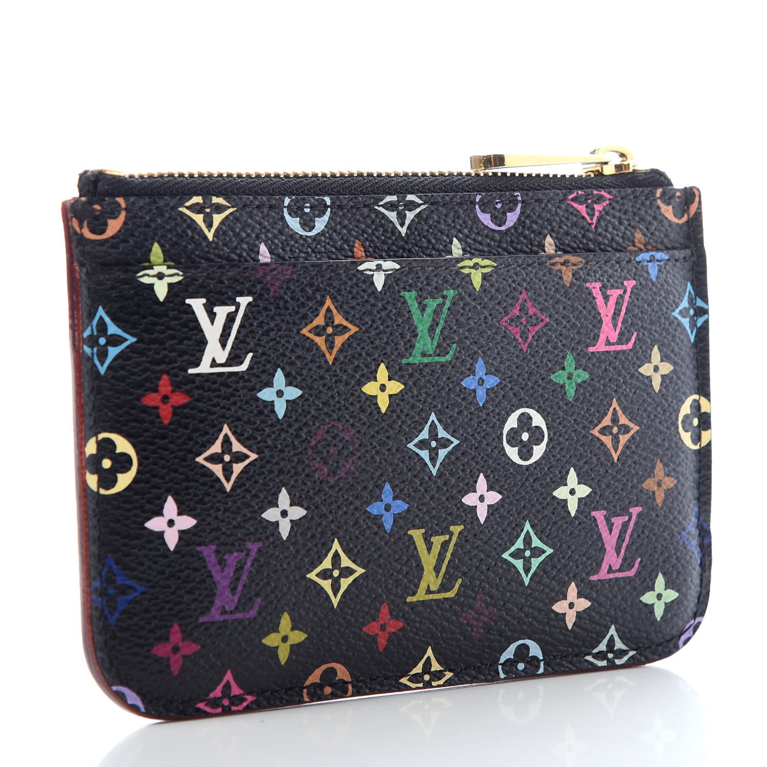Louis Vuitton Monogram Multicolor Key Pouch Black Grenade 3 of 7