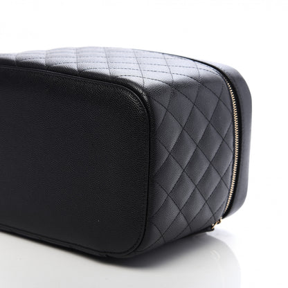 Chanel Caviar Quilted Large Vanity Pouch Black 7 of 10