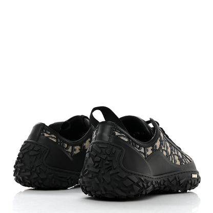 Christian Dior Jacquard Rubber Oblique Mens B28 Low Top Sneakers 42 Black Apricot 4 of 8