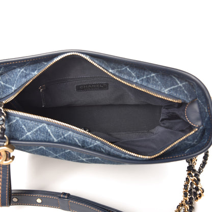 Chanel Denim Calfskin Medium Gabrielle Hobo Blue 7 of 10