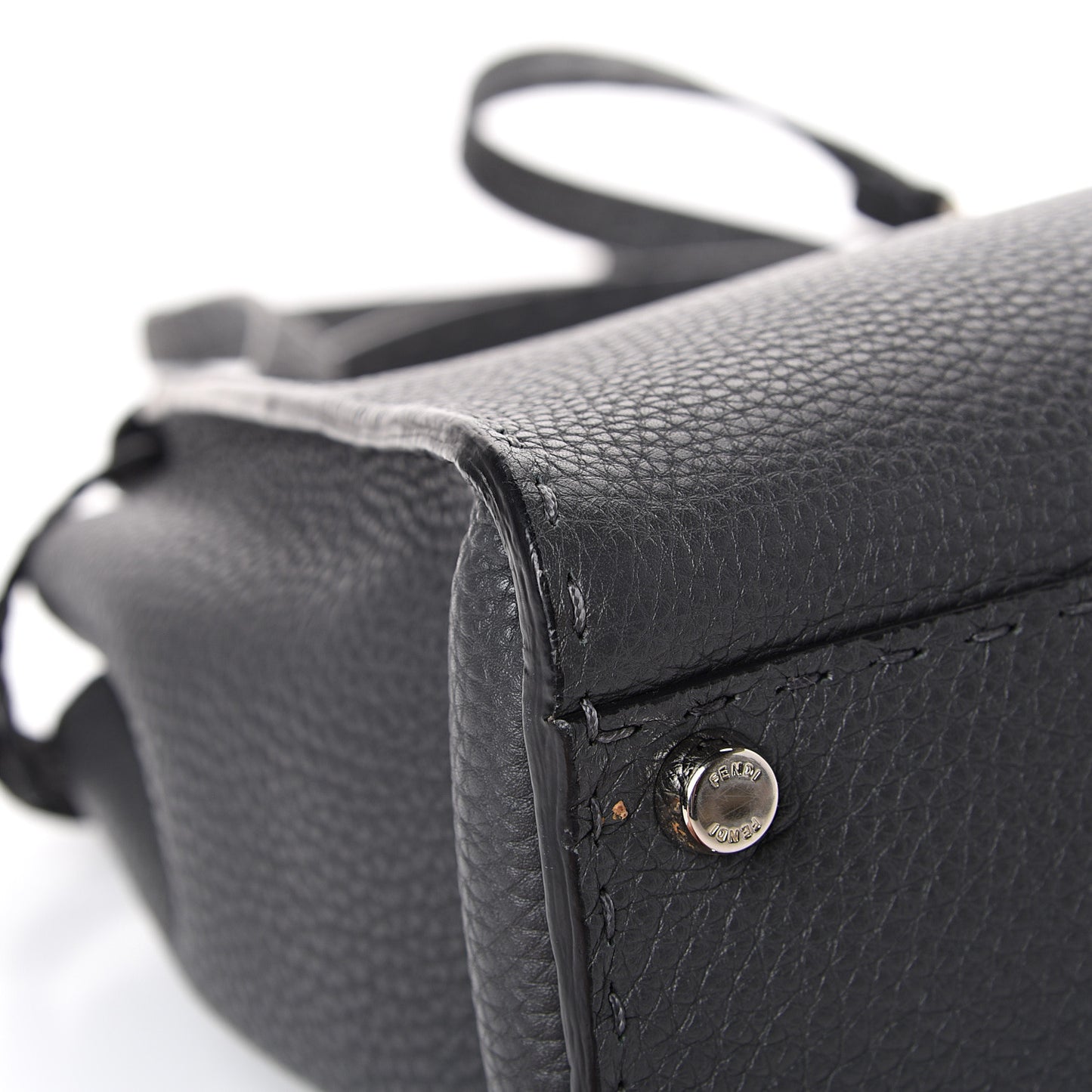 Cuoio Romano Selleria Bi-Color Medium Peekaboo Iconic Satchel Asfalto Latte