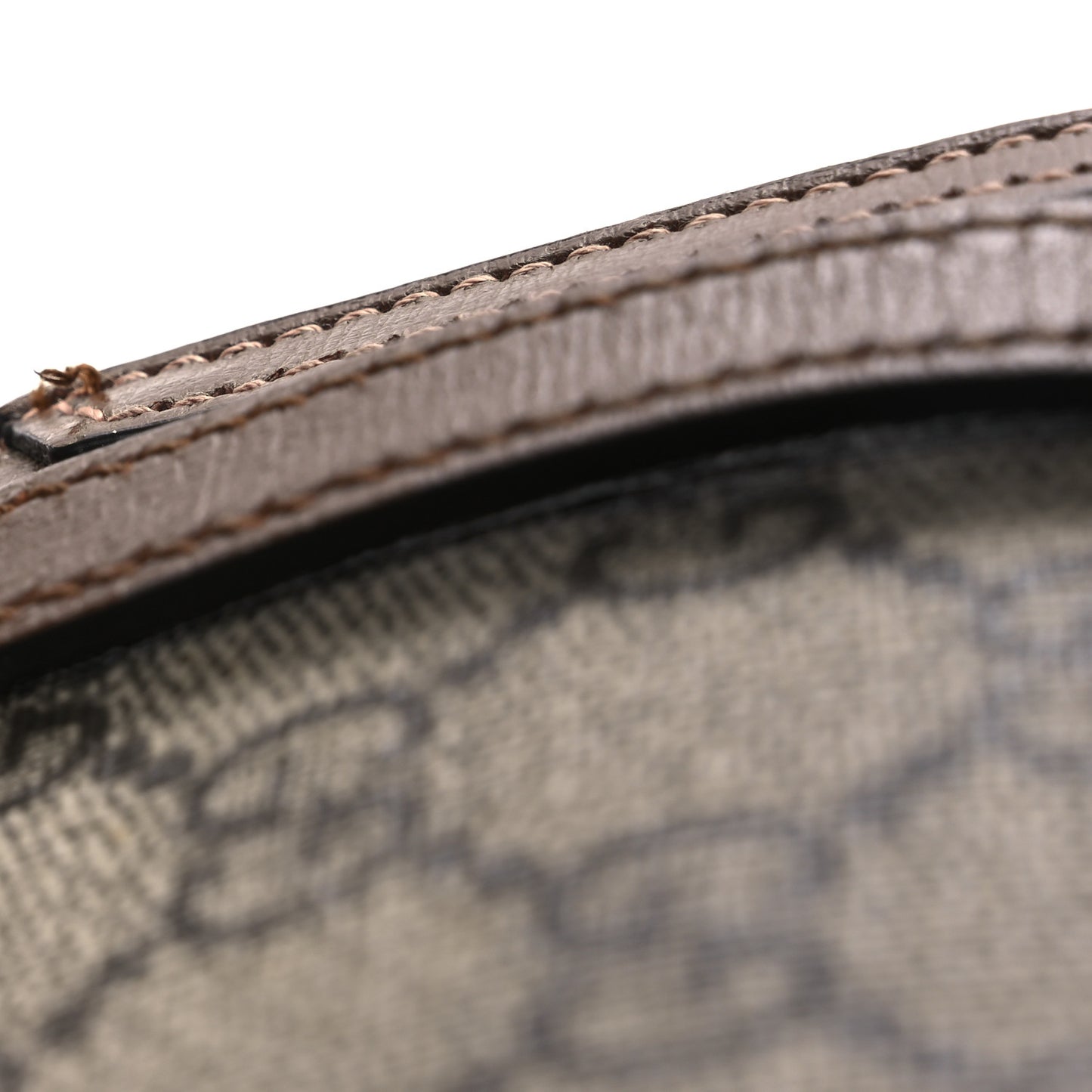 GG Supreme Monogram Mini Horsebit 1955 Crossbody Bag Beige Brown Sugar