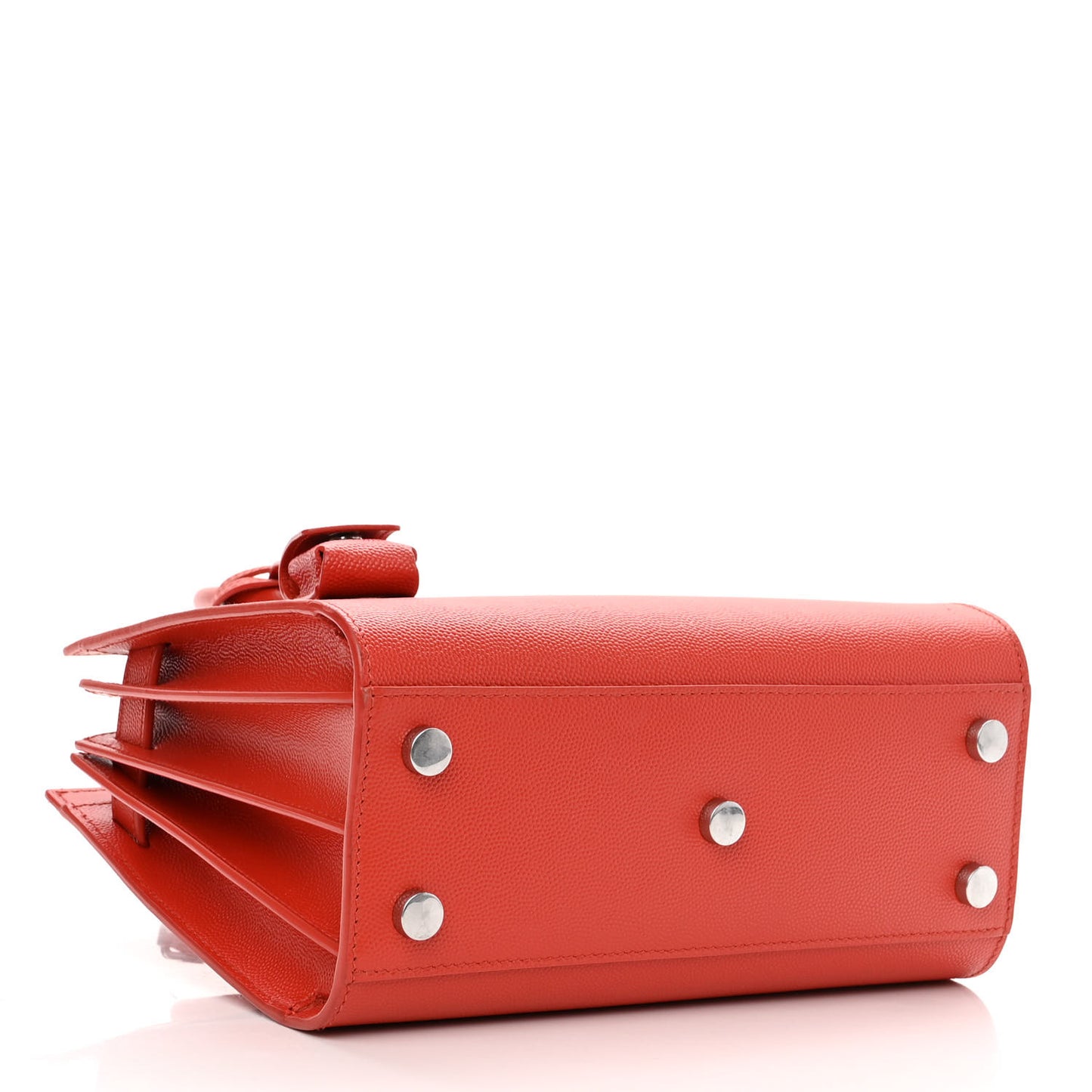 Grained Calfskin Nano Sac De Jour Lipstick Red
