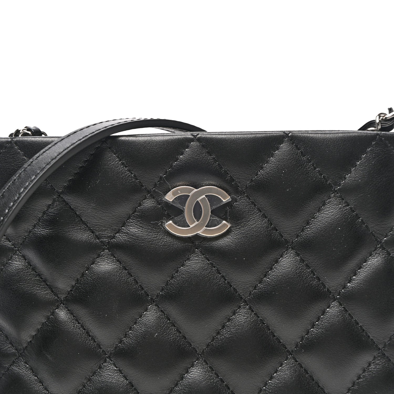 Chanel Lambskin Quilted Crossbody Bag Black 8 of 12