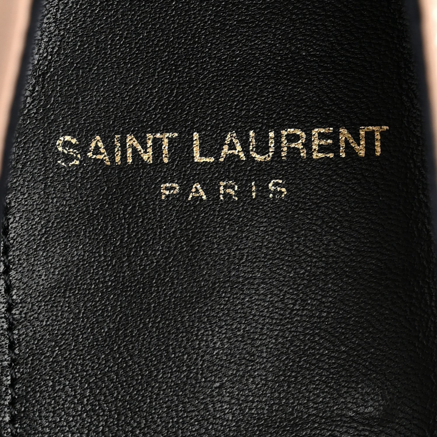 Saint Laurent Lambskin Monogram Espadrilles 35.5 Nude 8 of 10
