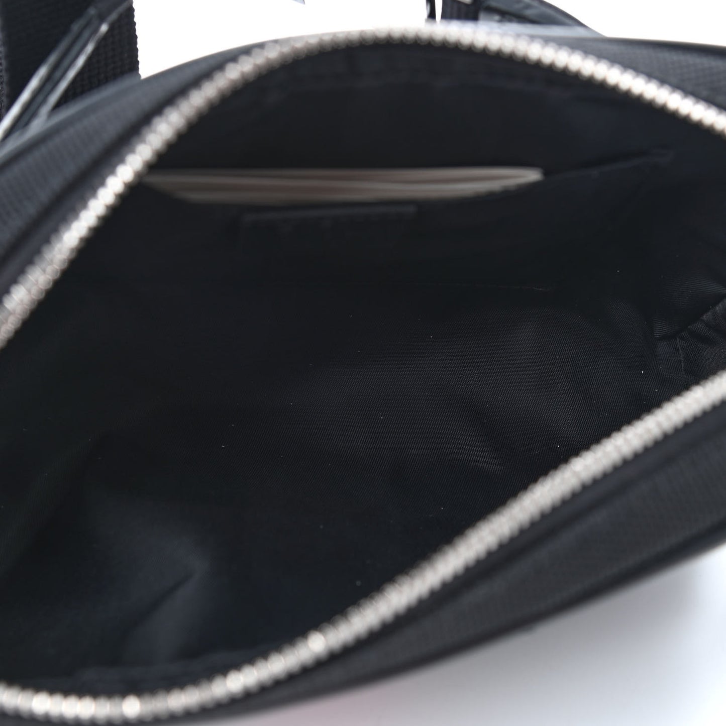 Canvas Web Slim Belt Bag Black
