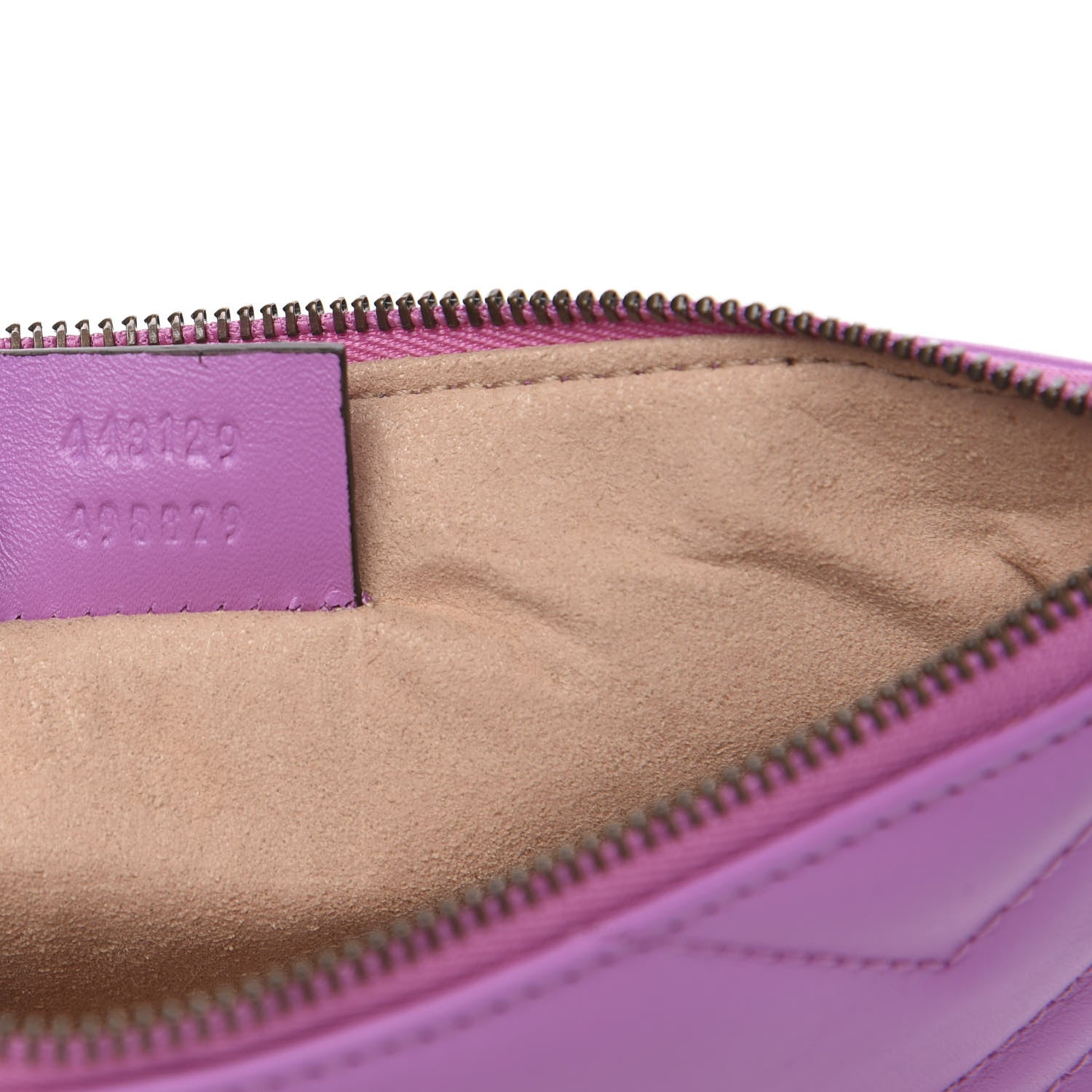 Gucci Calfskin Matelasse Mini GG Marmont Chain Bag Candy Mousse 6 of 8
