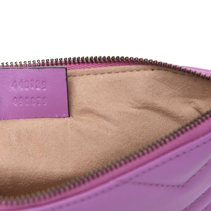Gucci Calfskin Matelasse Mini GG Marmont Chain Bag Candy Mousse 6 of 8