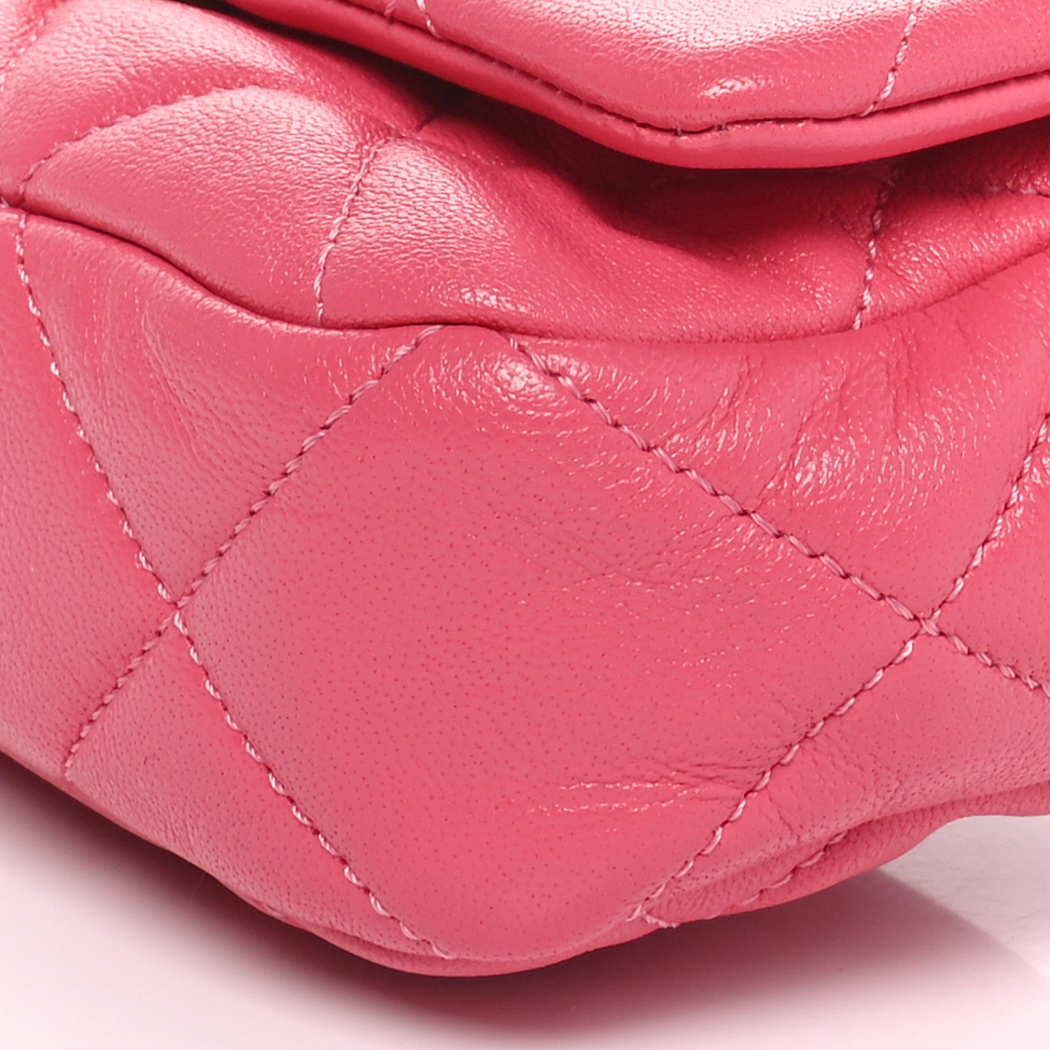 Chanel Lambskin Quilted Chanel 19 Waist Bag Pink 9 of 9