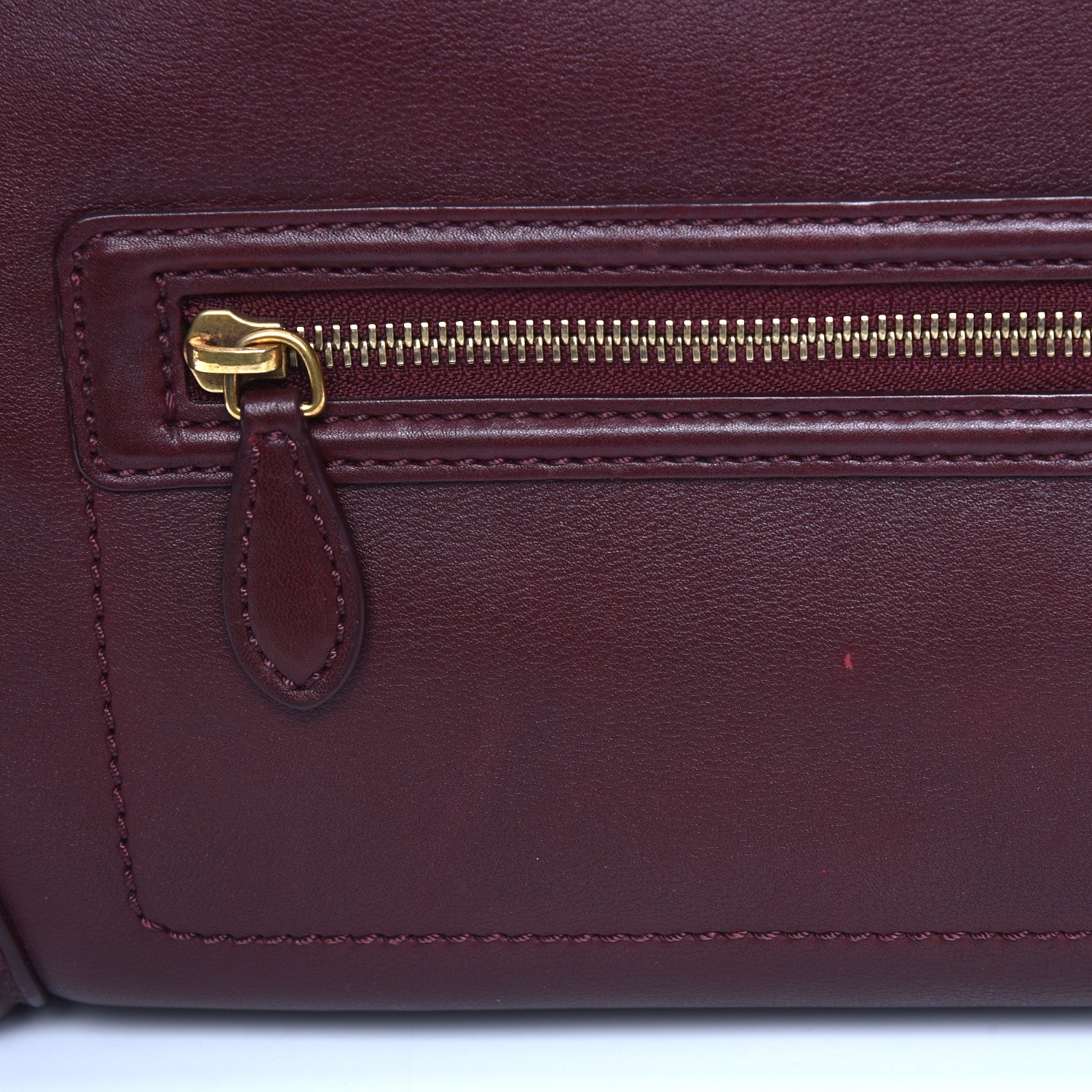 Celine Smooth Calfskin Mini Luggage Burgundy 11 of 12