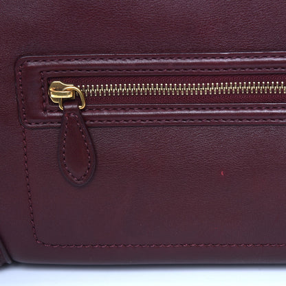 Celine Smooth Calfskin Mini Luggage Burgundy 11 of 12