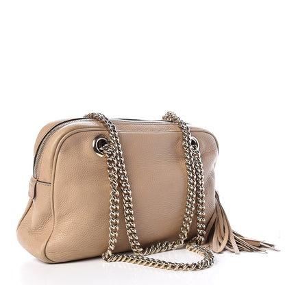 Gucci Pebbled Calfskin Small Soho Bowler Camelia 3 of 20