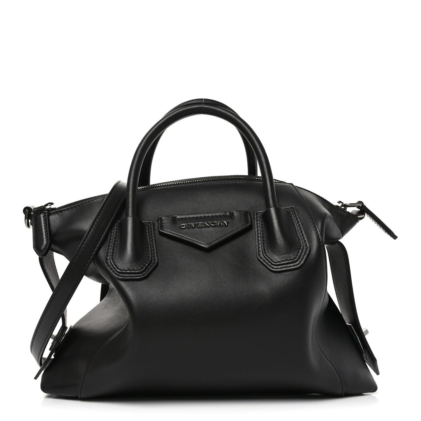 Smooth Calfskin Small Soft Antigona Black