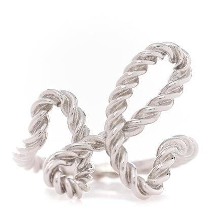 Hermes Brass Cord'H Scarf Ring Silver 1 of 5