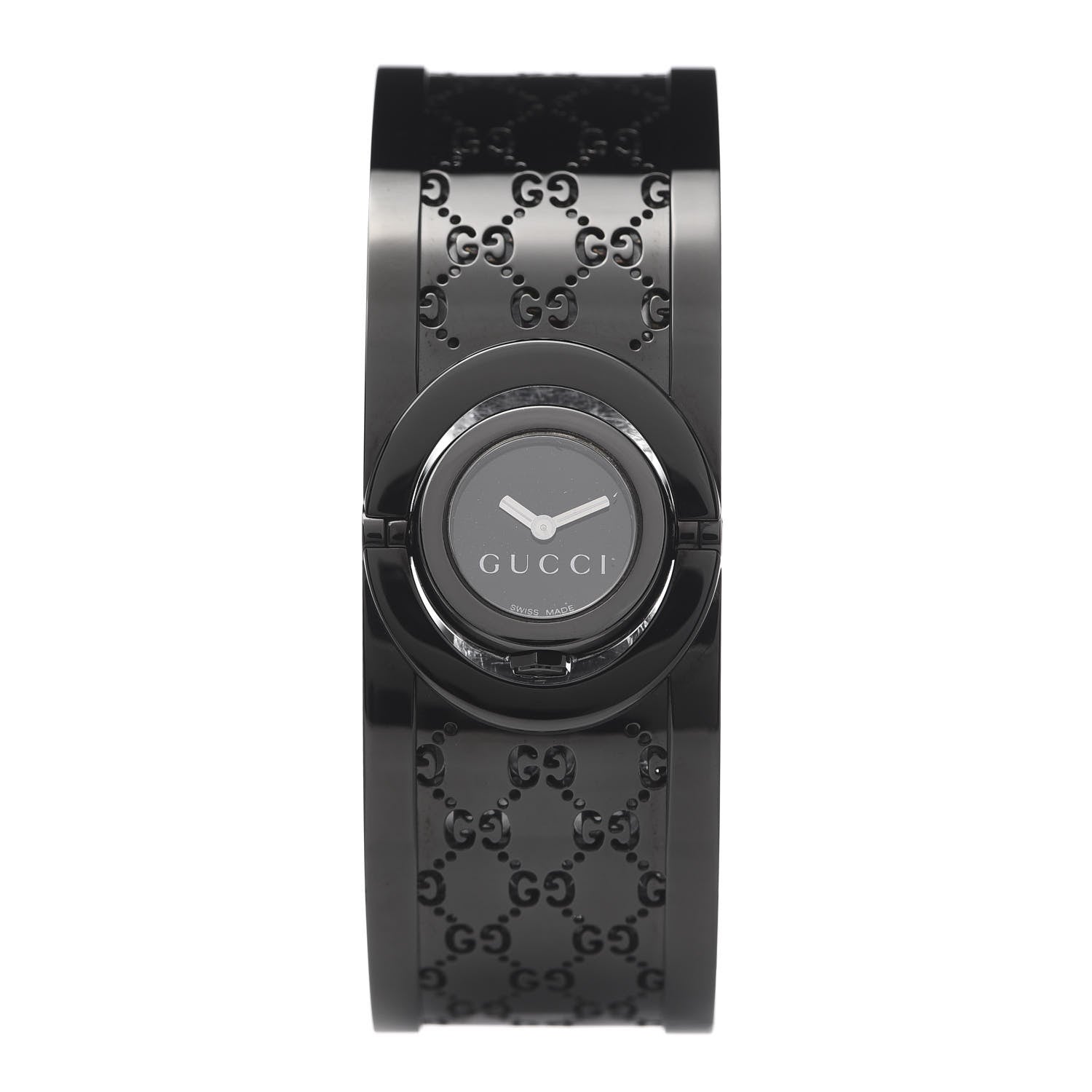 Gucci PVD Stainless Steel 23mm Twirl Quartz Watch Black 1 of 7