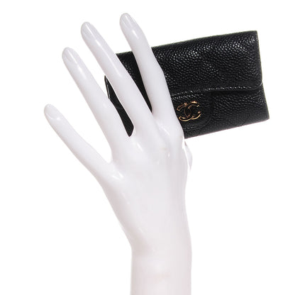 Chanel Caviar Quilted 6 Key Holder Black 2 of 9