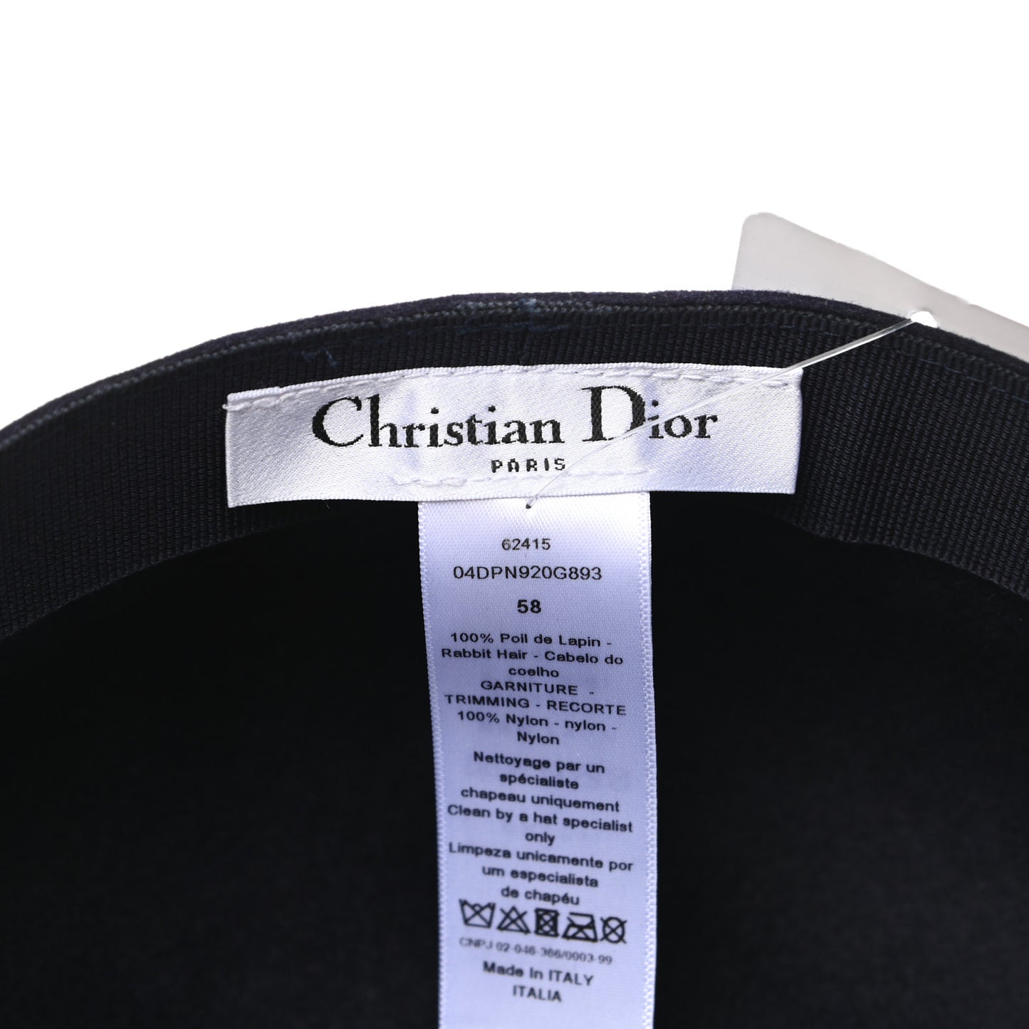 Cotton Canvas Arty Cap with Veil 58 Black
