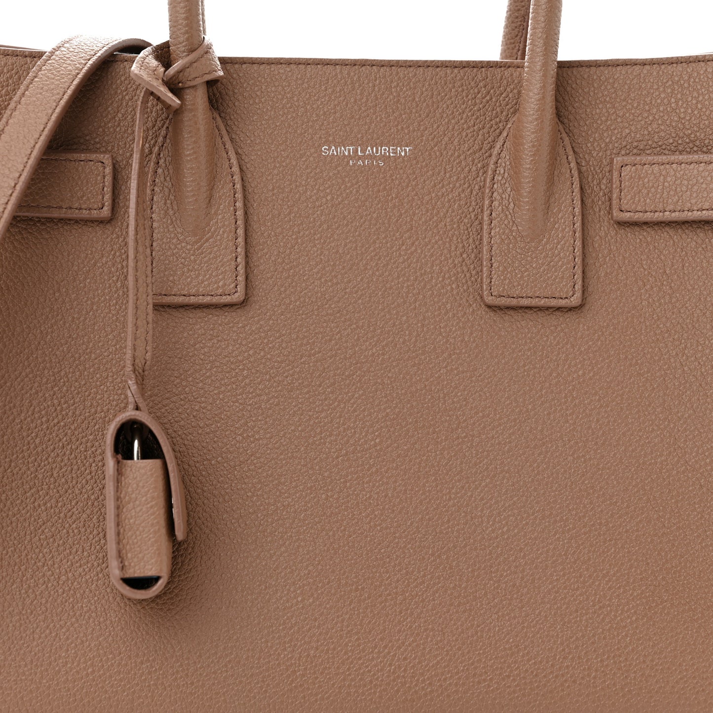 Grained Calfskin Baby Sac De Jour Taupe