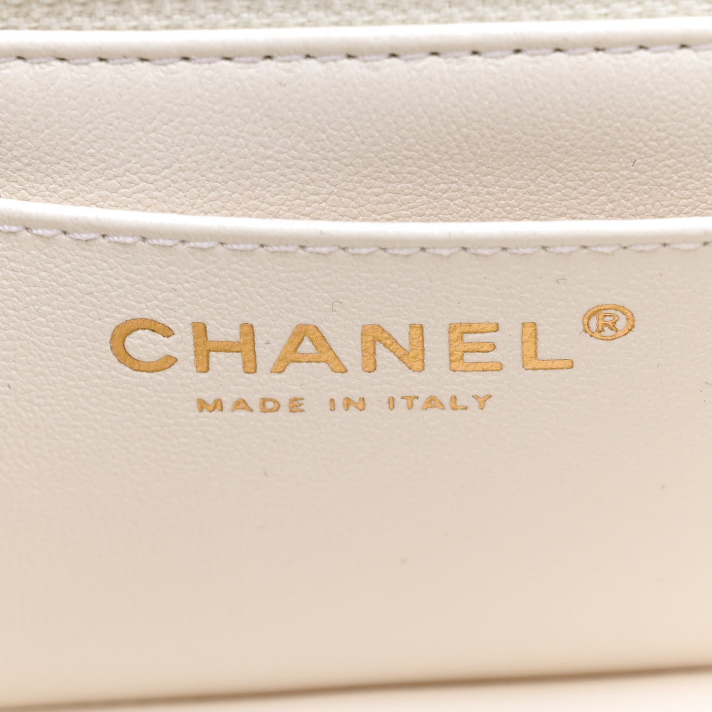 Aged Calfskin Quilted 2.55 Reissue Mini Flap White
