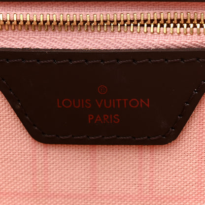 Louis Vuitton Damier Ebene Neo Neverfull MM Rose Ballerine 7 of 15