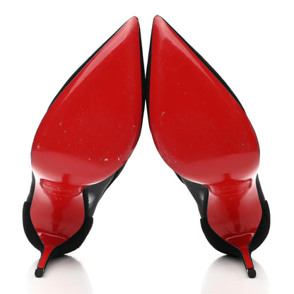 Christian Louboutin Veau Velours Rete Galativi 100 Pumps 37 Black 5 of 8