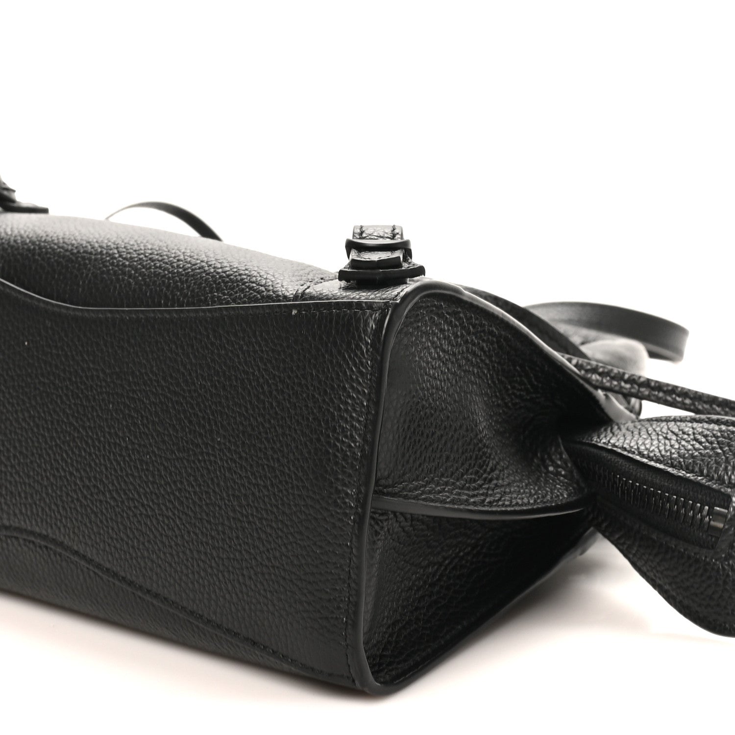 Balenciaga Grained Calfskin Neo Classic Black Hardware Nano City Crossbody Black 9 of 9