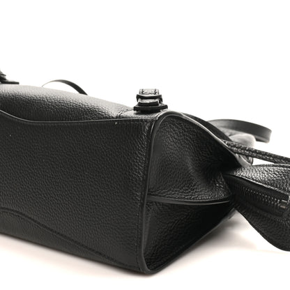 Balenciaga Grained Calfskin Neo Classic Black Hardware Nano City Crossbody Black 9 of 9