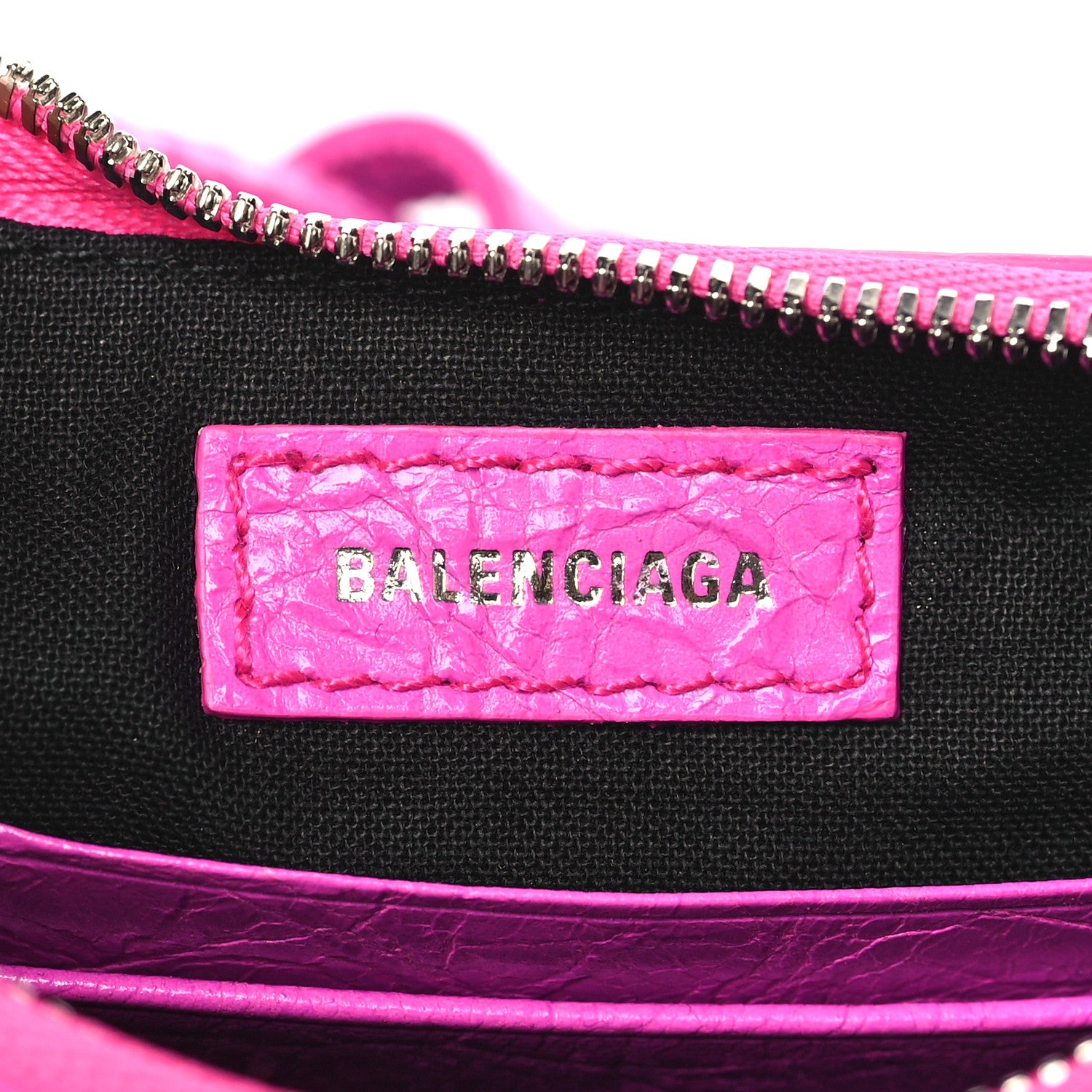 Balenciaga Agneau Arena Le Cagole Mini Purse With Chain Lipstick Pink 6 of 9