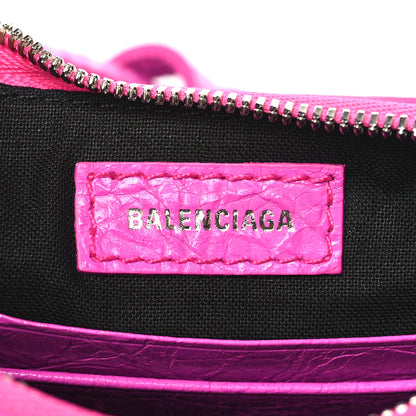 Balenciaga Agneau Arena Le Cagole Mini Purse With Chain Lipstick Pink 6 of 9