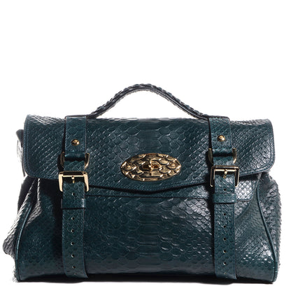 Mulberry Silky Snake Print Alexa Petrol 1 of 12