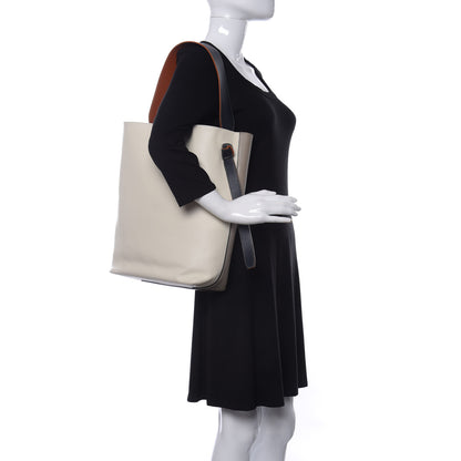 Celine Shiny Smooth Calfskin Small Twisted Cabas Beige White 2 of 12