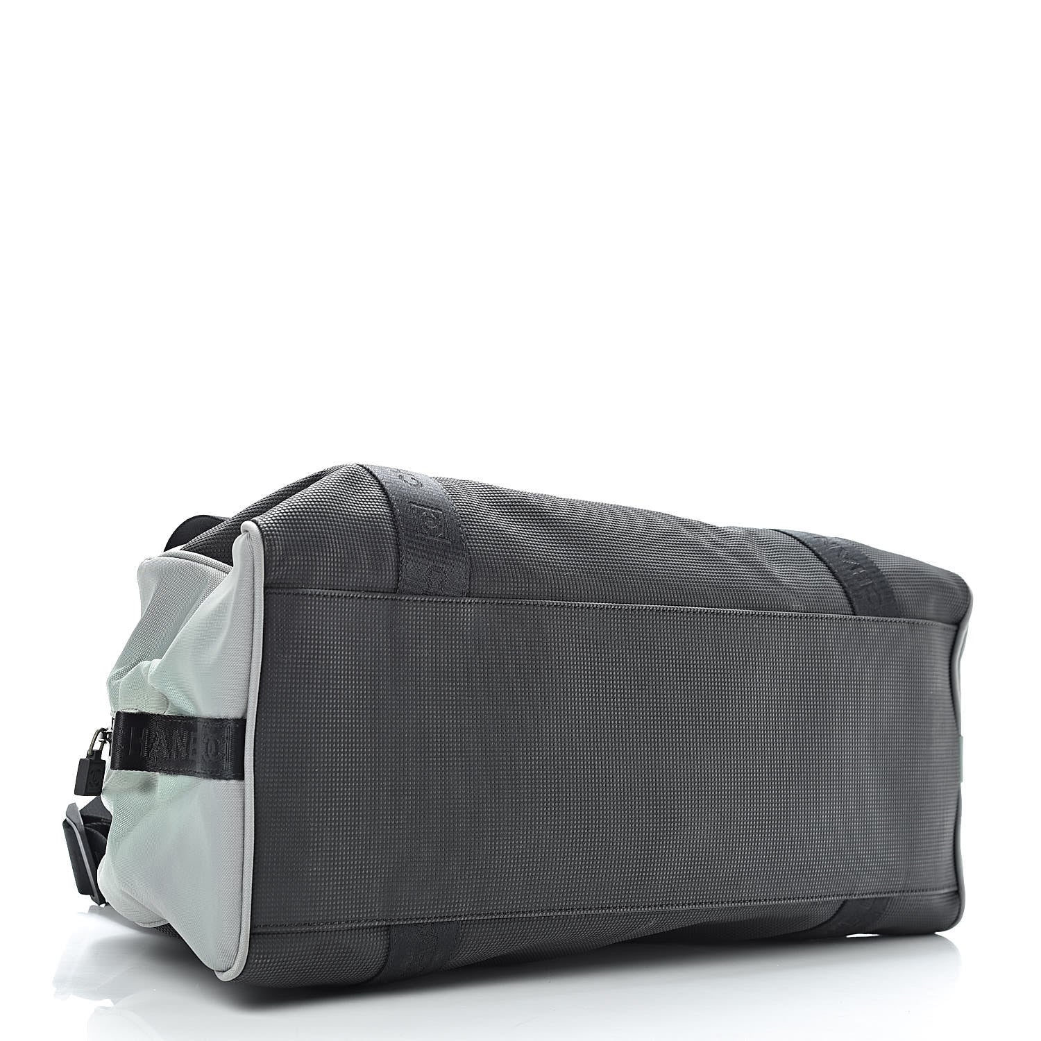 Chanel Nylon Sport Logo Duffel Black Blue 4 of 14