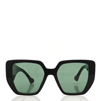 Gucci Acetate Square Frame Sunglasses GG0956S Green Black 2 of 9