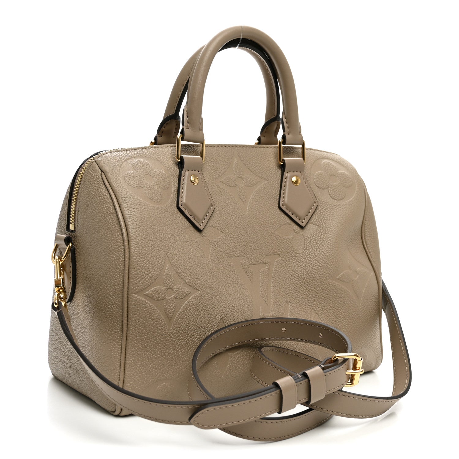 Louis Vuitton Empreinte Monogram Giant Speedy Bandouliere 25 Tourterelle 3 of 9