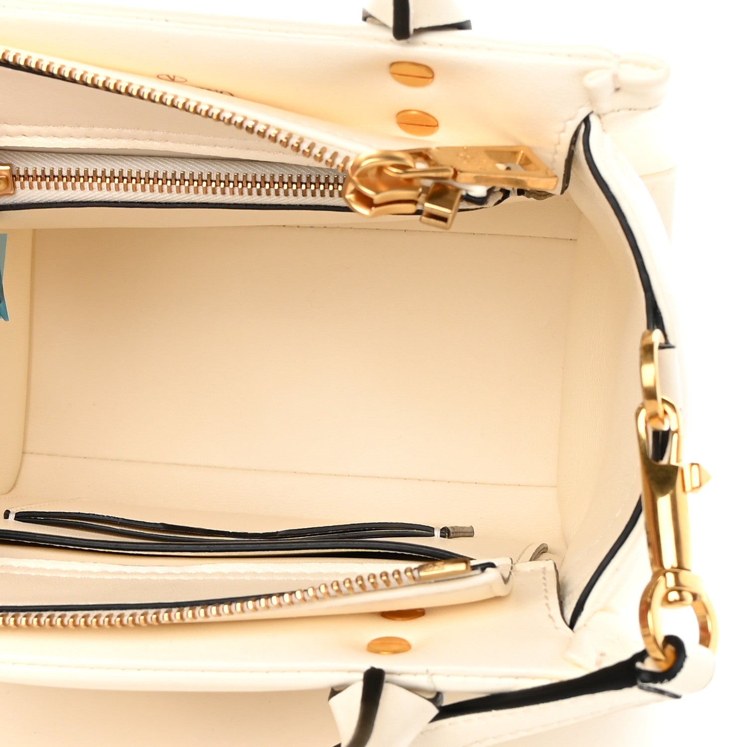 Valentino Garavani Nappa Small One Stud Handbag Ivory 5 of 11