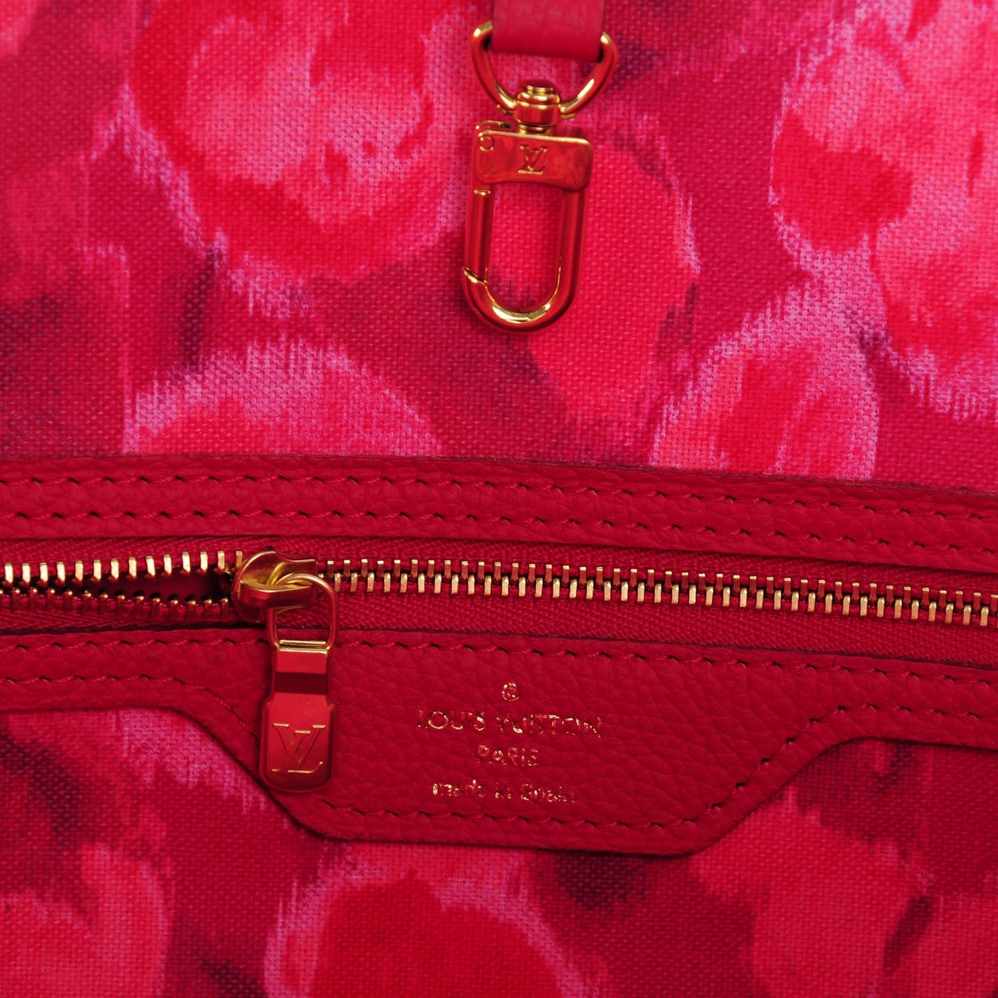 Monogram Articles de Voyage Ikat Neverfull MM Rose Indien