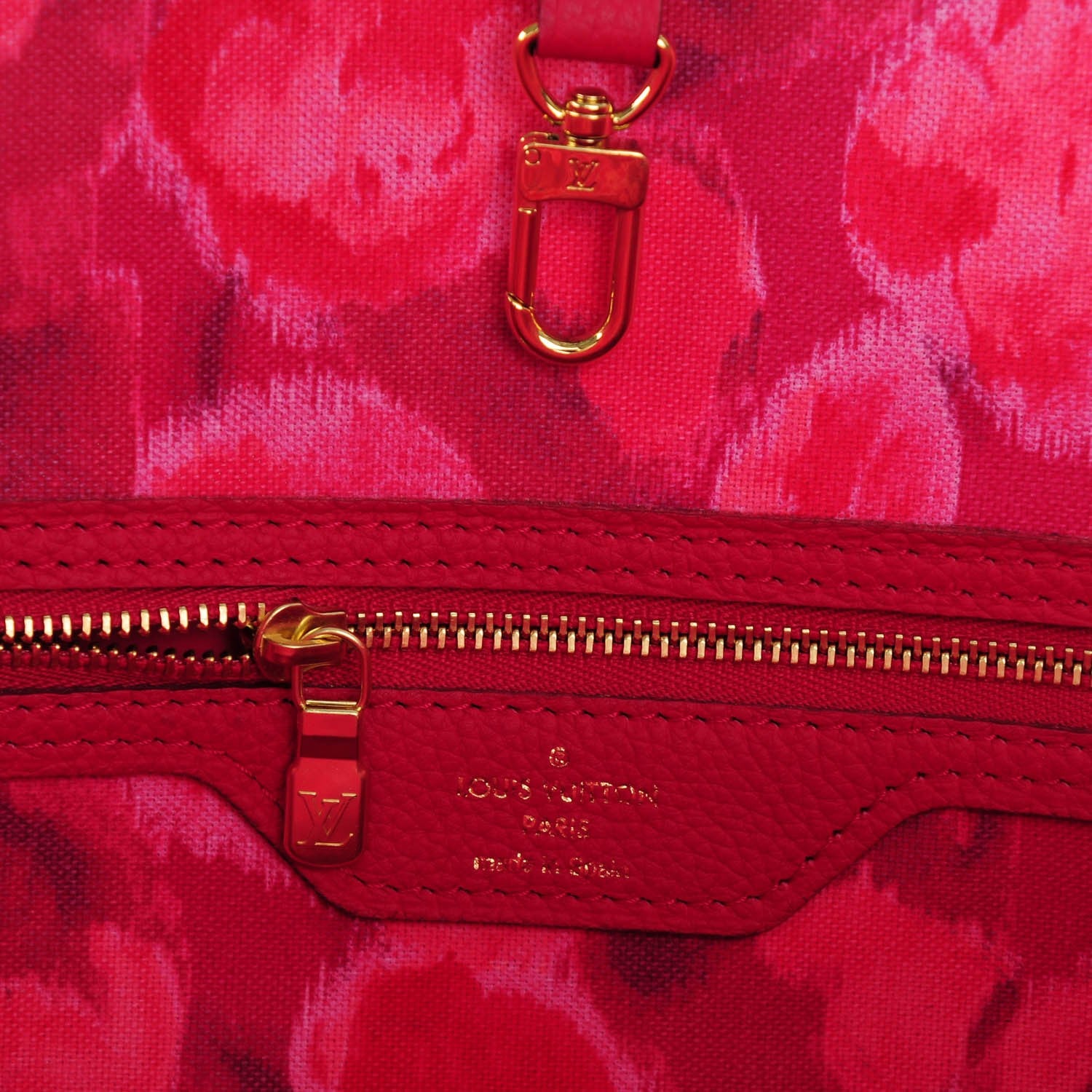 Louis Vuitton Monogram Articles de Voyage Ikat Neverfull MM Rose Indien 6 of 7