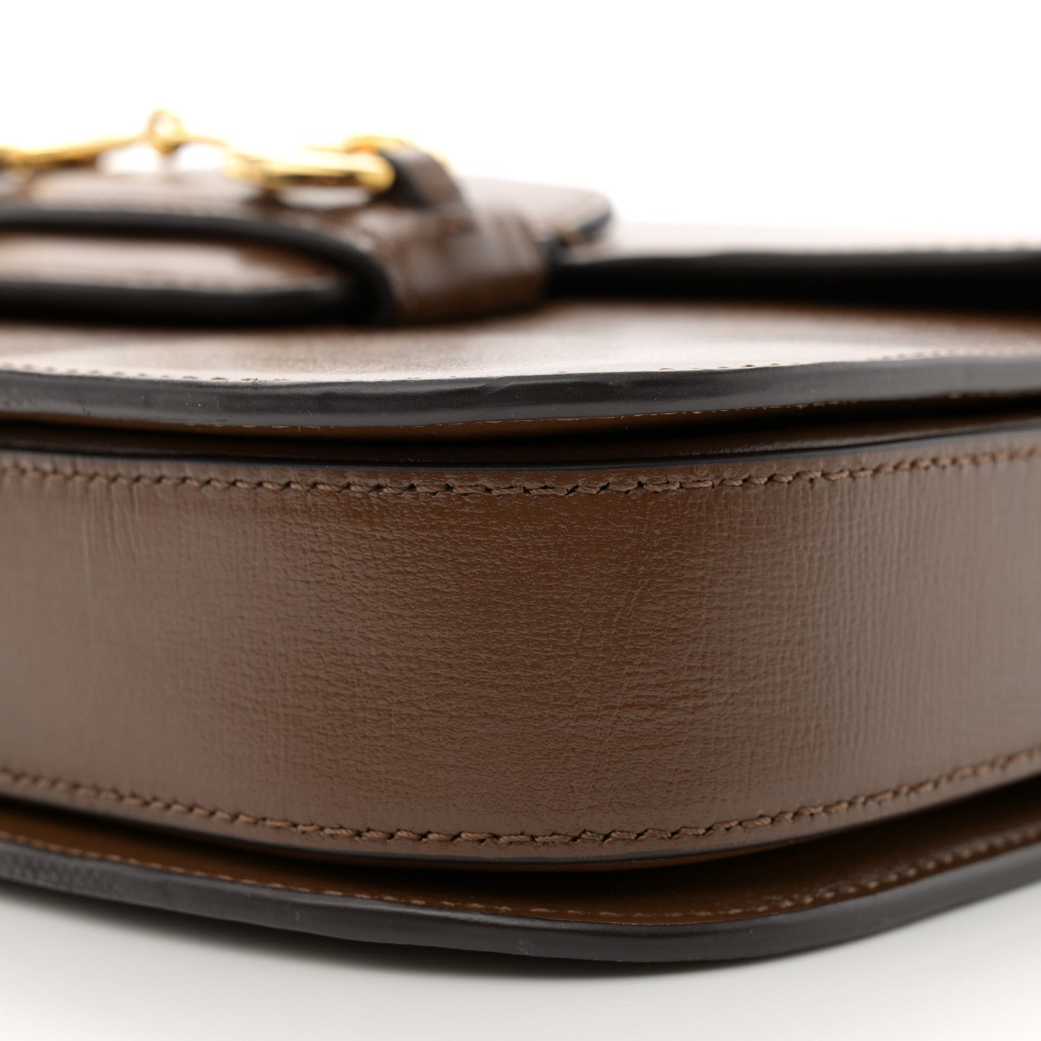 Gucci Azalea Calfskin Horsebit 1955 Shoulder Bag Brown Sugar 10 of 15