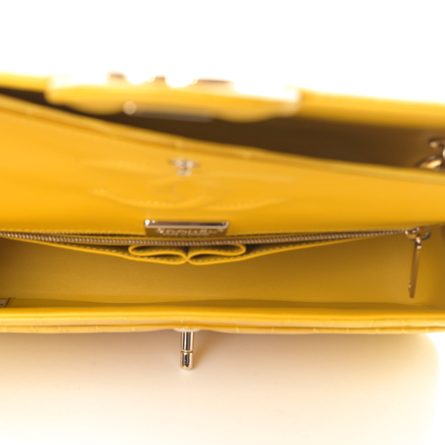 Chanel Alligator Medium Double Flap Yellow 4 of 4