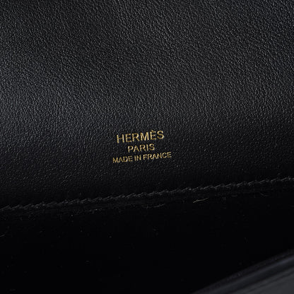Hermes Swift Kelly Cut Clutch Pochette Black 6 of 10
