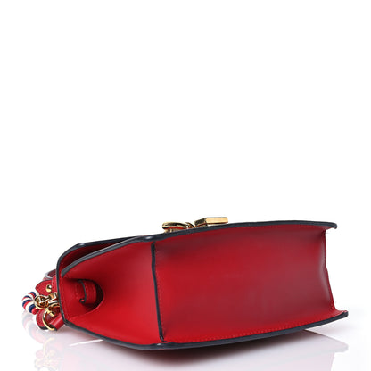 Gucci Calfskin Mini Sylvie Top Handle Bag Hibiscus Red 4 of 11