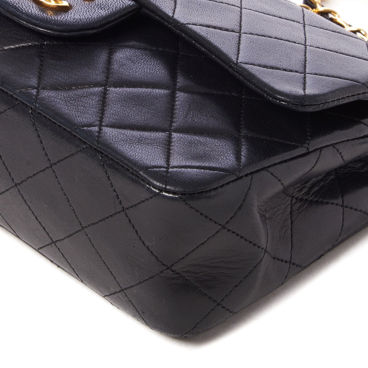 Chanel Lambskin Quilted Small Double Flap Black 5 of 10