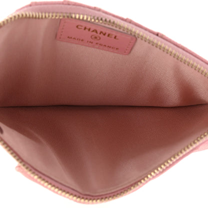 Chanel Iridescent Caviar Quilted Classic iPhone Pouch Rose Pink 5 of 9