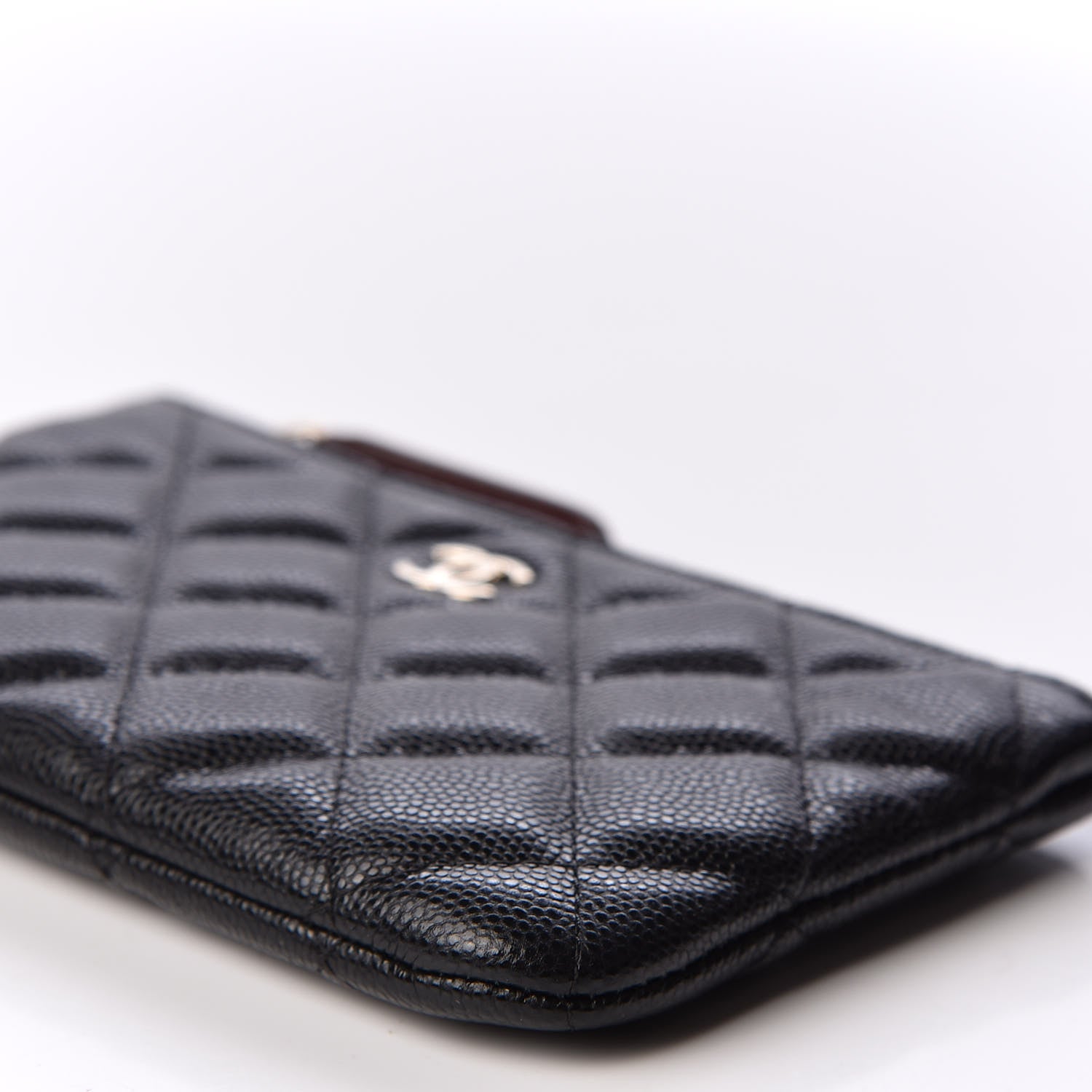 Chanel Caviar Quilted Small Cosmetic Case Black 6 of 9