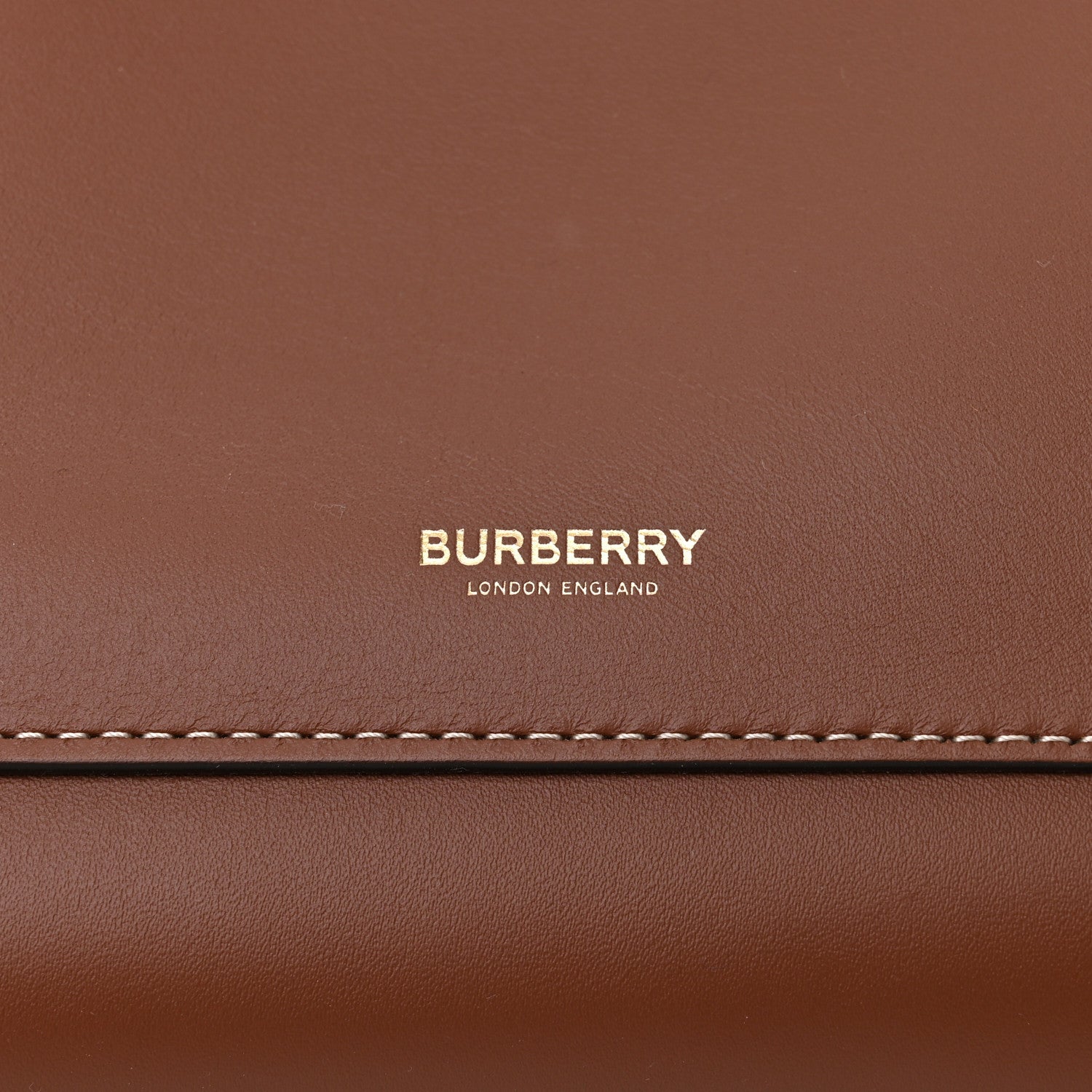 Burberry Soft Calfskin Small Pocket Tote Bag Tan 11 of 16