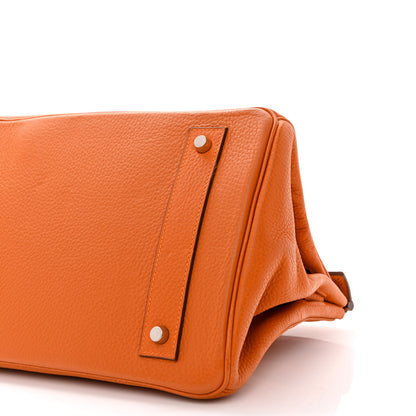 Hermes Taurillon Clemence JPG Birkin 42 Orange 10 of 30