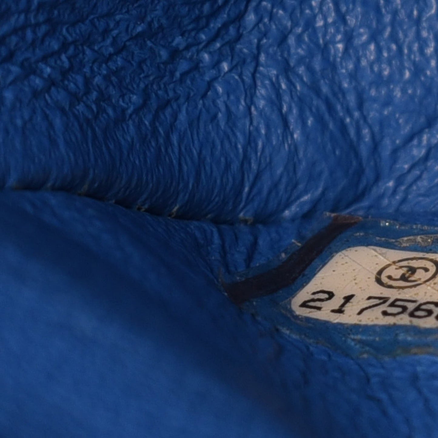 Lambskin Quilted Jumbo Double Flap Blue