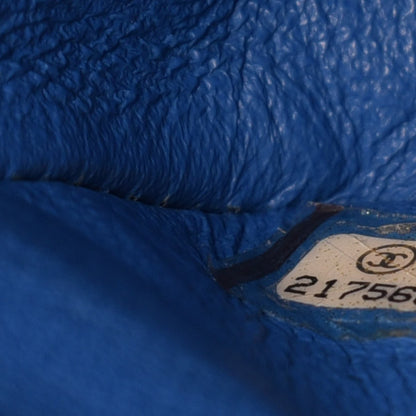 Chanel Lambskin Quilted Jumbo Double Flap Blue 8 of 14