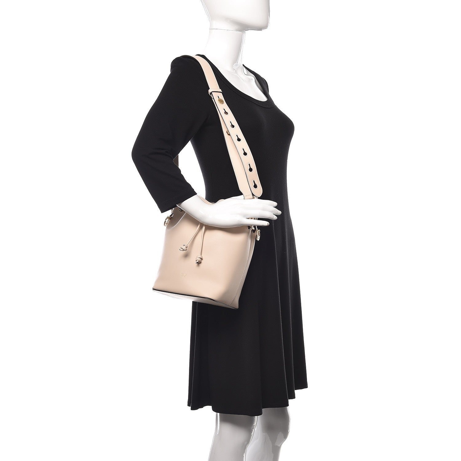 Fendi Vitello Grace Matte F is Fendi Grande Mon Tresor Bucket Bag Camelia 2 of 10